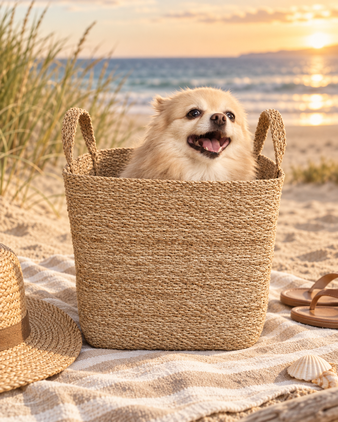 Seagrass Laundry Basket – Natural