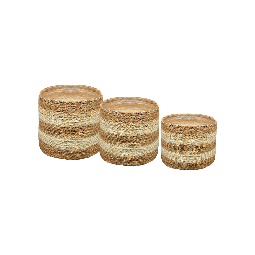 Natural Tissu Box - Kans Grass + Pp Hand Made - ECOB-303
