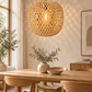 Bamboo Pendant Lampshade with Hanging Kit – Natural