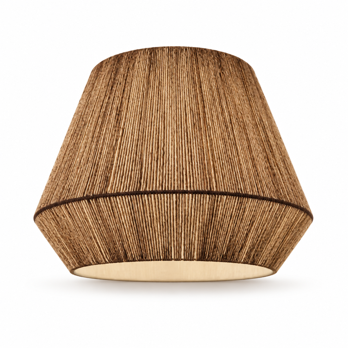 Jute & Iron Pendant Lampshade with Hanging Kit – Natural – ECOL-3509