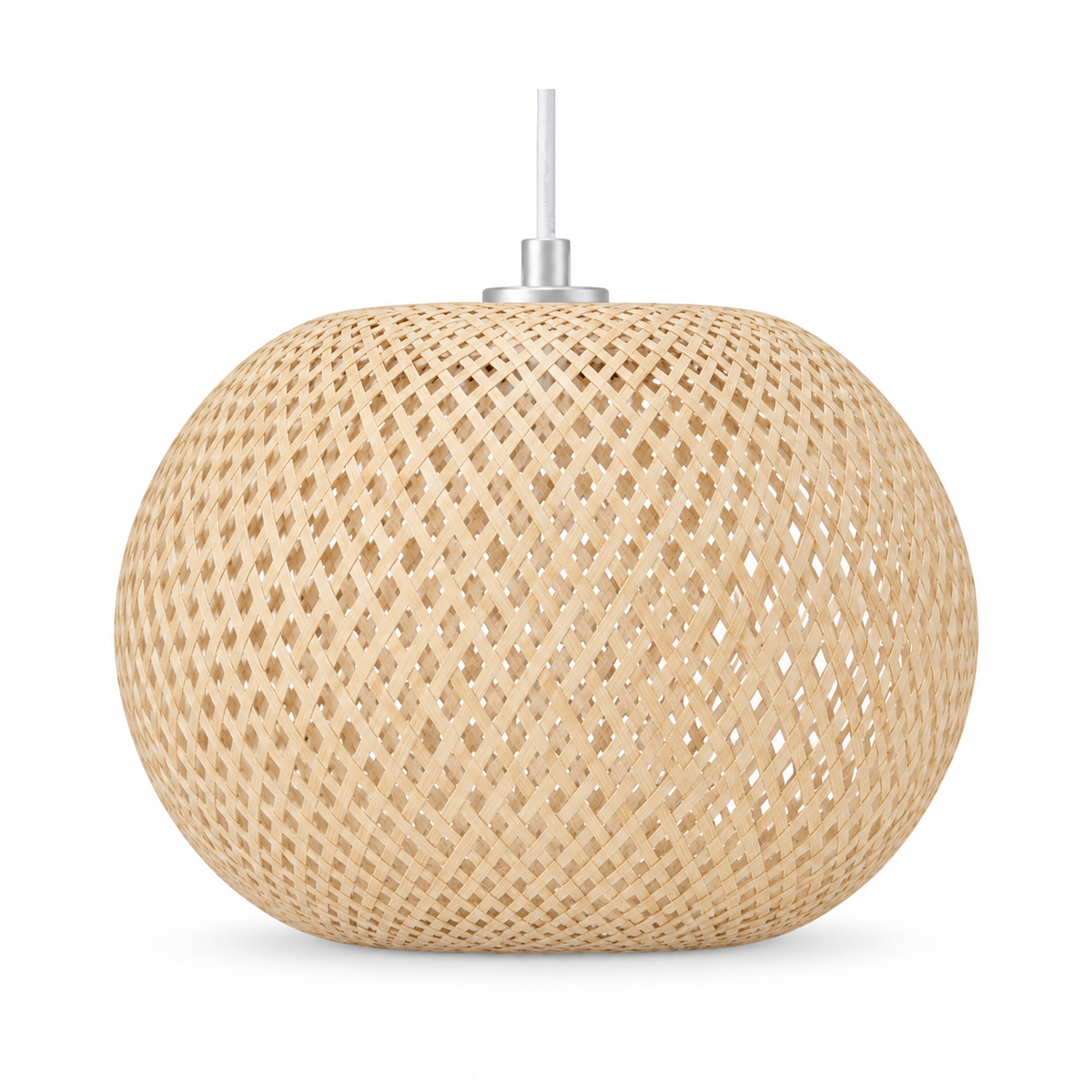 Bamboo Pendant Lampshade with Hanging Kit – Natural – ECOL-3504