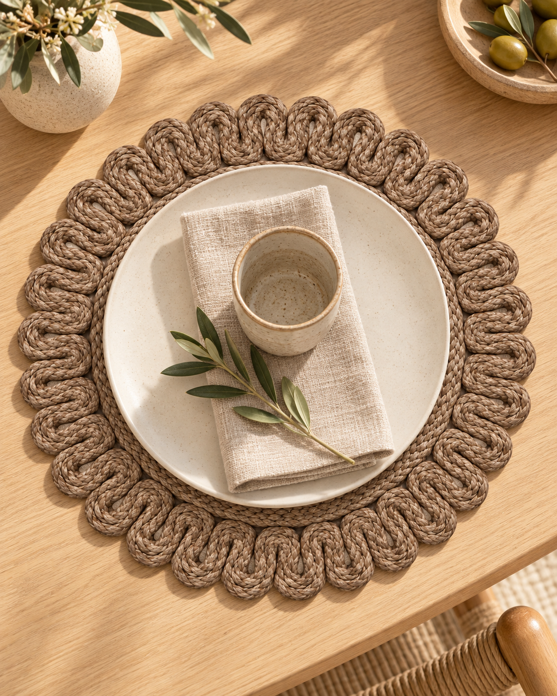 Jute Placemat – Natural – 35 cm