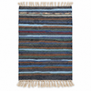 Jute & Cotton Rug – Multicolour – 60 × 90 cm