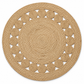 Jute Openwork Round Rug – Natural – 100 cm