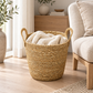 Seagrass Storage Basket with Handles