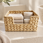 Water Hyacinth & Iron Tissue Box Cover – Natural