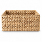 Water Hyacinth & Iron Organizer Basket – Natural