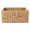 Water Hyacinth & Iron Organizer Basket – Natural