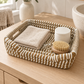 Kans Grass Tissue Box Cover – Natural / White