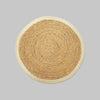 Jute & Seagrass Placemat – Natural / White – 35 cm