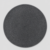 Seagrass & Jute Placemat – Charcoal – 36 cm