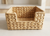 Water Hyacinth & Iron Tissue Box Cover – Natural