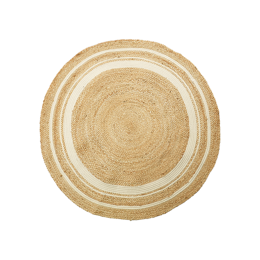 Natural + Black Basket - Seagrass  + Jute - ECOB-402