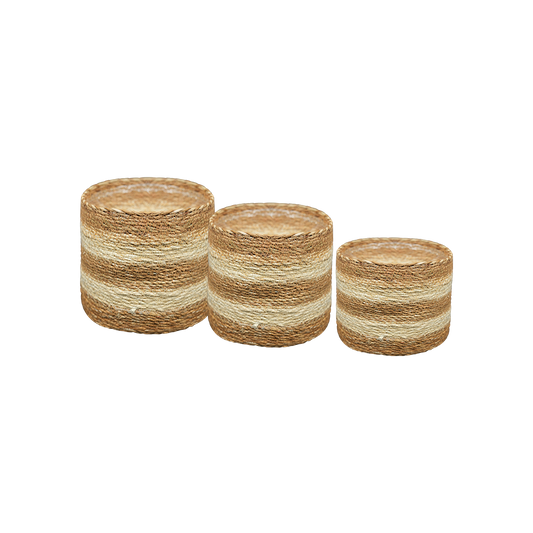 Natural Tissu Box - Kans Grass + Pp Hand Made - ECOB-303